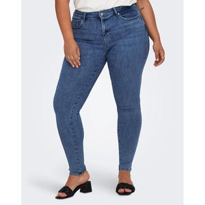 Skinny jeans, standaard taille, Push-Up effect ONLY CARMAKOMA. Denim materiaal. Maten 54 FR - 52 EU L32. Blauw kleur