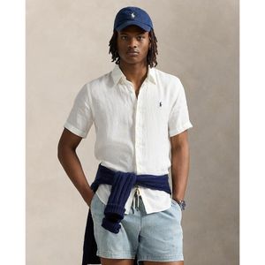 Hemd in linnen POLO RALPH LAUREN. Linnen materiaal. Maten M. Beige kleur