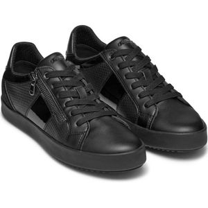 Sneakers met rits en veters Blomiee GEOX. Leer materiaal. Maten 41. Zwart kleur