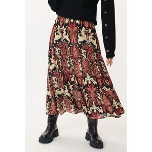 Lange rok met etnische print Eleonor DERHY. Viscose materiaal. Maten S. Rood kleur