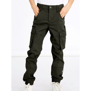 Cargo broek NAME IT. Katoen materiaal. Maten 14 jaar - 162 cm. Groen kleur