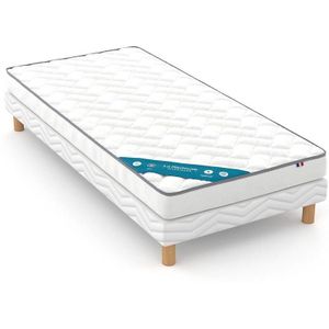 Matras in mousse, half-stevig 14,5 cm LA REDOUTE INTERIEURS.  materiaal. Maten 80 x 190 cm. Wit kleur