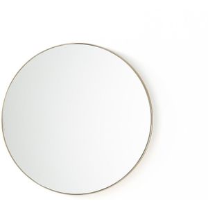 Ronde spiegel in staalmetaal Ø60 cm, Iodus LA REDOUTE INTERIEURS. Metaal materiaal. Maten één maat. Geel kleur