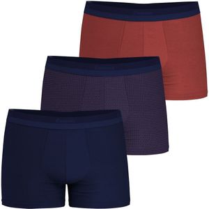 Set van 3 boxershorts premium Studio EMINENCE. Katoen materiaal. Maten 3XL. Kastanje kleur