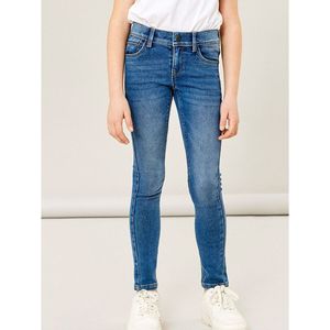 Skinny jeans NAME IT. Katoen materiaal. Maten 13 jaar - 153 cm. Blauw kleur