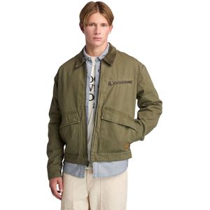 Jasje met kraag in geribd fluweel TIMBERLAND. Katoen materiaal. Maten L. Groen kleur