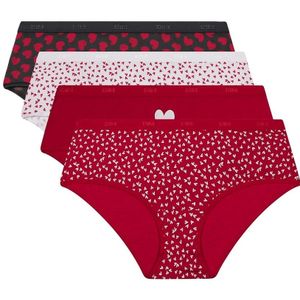 Set van 4 boxershorts pockets coton DIM. Katoen materiaal. Maten 40/42 FR - 38/40 EU. Violet kleur
