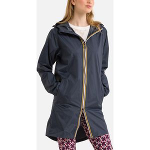 Lang unisex windjack Le Vrai 3.0 Eiffel K-WAY. Polyamide materiaal. Maten XL. Blauw kleur