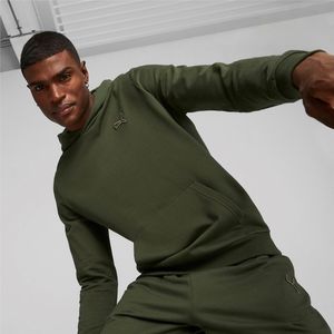 Unisex hoodie, Made In France PUMA. Katoen materiaal. Maten XS. Groen kleur