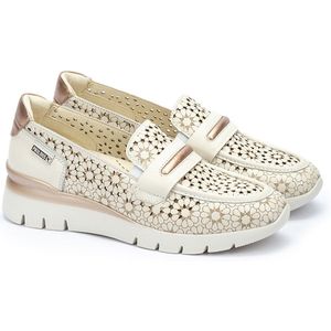 Leren loafers met sleehak Cantabria PIKOLINOS. Leer materiaal. Maten 40. Wit kleur