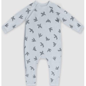 Pyjama met vogel motief DIM BABY. Katoen materiaal. Maten 6 mnd - 67 cm. Blauw kleur