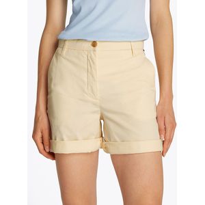 Chino short van stretch-katoenmix TOMMY HILFIGER. Katoen materiaal. Maten 40 FR - 38 EU. Geel kleur