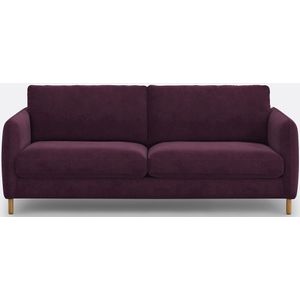 Omvormbare zetel in fluweel, 4-zit, Loméo LA REDOUTE INTERIEURS. Fluweel materiaal. Maten 4-zit. Rood kleur