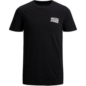 T-shirt Corp Small Logo JACK & JONES. Katoen materiaal. Maten M. Zwart kleur