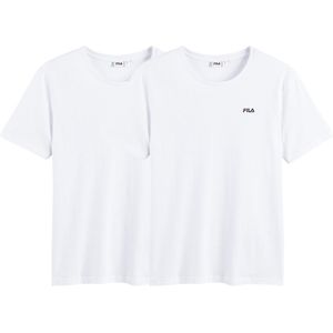 Set van 2 T-shirts met korte mouwen foundation FILA. Katoen materiaal. Maten XL. Wit kleur