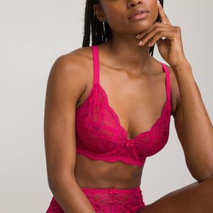 Minimizer BH in kant, Rosalba LA REDOUTE COLLECTIONS. Kant materiaal. Maten 110D FR - 95D EU. Roze kleur