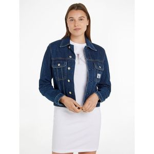 Kort jeansjacket met knoopsluiting CALVIN KLEIN JEANS. Katoen materiaal. Maten M. Blauw kleur