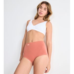 Set van 4 maxi slips Basic SLOGGI. Katoen materiaal. Maten 46 FR - 44 EU. Rood kleur