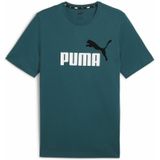 T-shirt voor sport essential met groot logo PUMA. Katoen materiaal. Maten M. Groen kleur