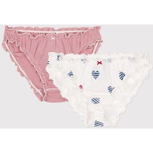 Set van 2 slips met franjes in katoen PETIT BATEAU. Katoen materiaal. Maten M. Blauw kleur
