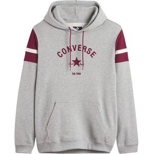 Hoodie Retro Chuck CONVERSE. Katoen materiaal. Maten S. Grijs kleur