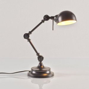 Bureaulamp in metaal, industriele stijl, Kikan