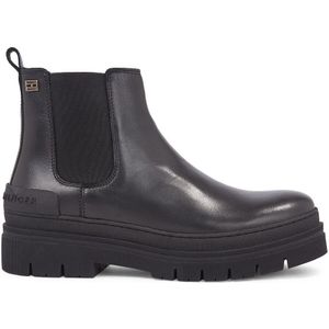 Chelsea boots in leer TOMMY HILFIGER. Leer materiaal. Maten 41. Zwart kleur