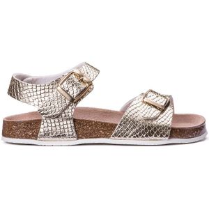 Sandalen met goudkleurige bandjes LA REDOUTE COLLECTIONS. Polyurethaan materiaal. Maten 29. Goudkleur kleur