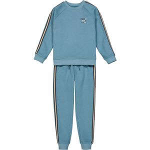 2-delig ensemble sweater + joggingbroek LA REDOUTE COLLECTIONS. Katoen materiaal. Maten 5 jaar - 108 cm. Blauw kleur