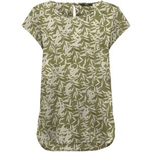 Bedrukte blouse met korte mouwen ONLY. Viscose materiaal. Maten 36 FR - 34 EU. Groen kleur