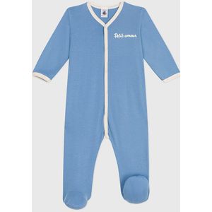 Katoenen pyjama eendelig PETIT BATEAU. Katoen materiaal. Maten 18 mnd - 81 cm. Blauw kleur