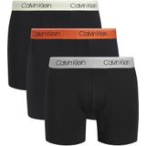 Set van 3 lange boxershorts CALVIN KLEIN UNDERWEAR. Polyester materiaal. Maten S. Zwart kleur