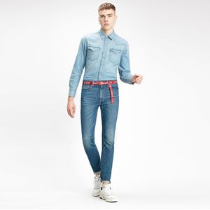 Stretch jeanshemd Barstow Western LEVI'S. Katoen materiaal. Maten XXL. Blauw kleur