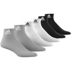 Set van 3 paar unisex sokken adidas Performance. Katoen materiaal. Maten M. Grijs kleur