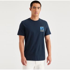 T-shirt met ronde hals Dockers DOCKERS. Katoen materiaal. Maten XL. Blauw kleur