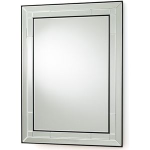 Rechthoekige spiegel,. finition biseautée 90x120 cm, Andella LA REDOUTE INTERIEURS. Medium (mdf) materiaal. Maten één maat. Zwart kleur