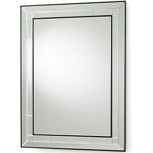 Rechthoekige spiegel,. finition biseautée 90x120 cm, Andella LA REDOUTE INTERIEURS. Medium (mdf) materiaal. Maten één maat. Zwart kleur