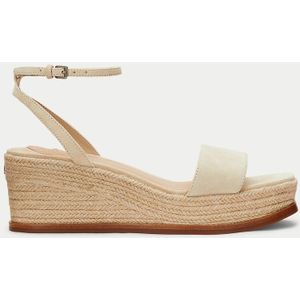 Sandalen met sleehak Leona LAUREN RALPH LAUREN. Leer materiaal. Maten 36. Beige kleur