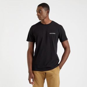 T-shirt met ronde hals Dockers DOCKERS. Katoen materiaal. Maten XL. Zwart kleur