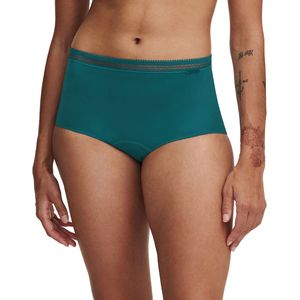 Menstruatie slip, high flow CHANTELLE. Polyamide materiaal. Maten 48 FR - 46 EU. Groen kleur