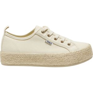 Lage sneakers, espadrille zool Lida ONLY SHOES. Katoen materiaal. Maten 40. Beige kleur