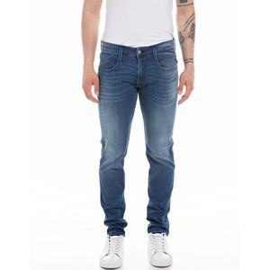 Jeans slim Anbass REPLAY. Katoen materiaal. Maten Maat 28 (US) - Lengte 32. Blauw kleur