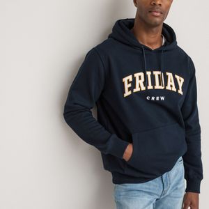 Geborduurde hoodie LA REDOUTE COLLECTIONS. Katoen materiaal. Maten S. Blauw kleur