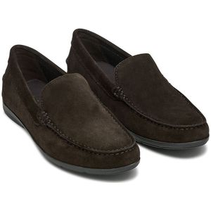 Suède loafers, Siron GEOX. Leer materiaal. Maten 44. Kastanje kleur