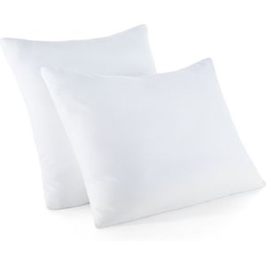 Donzig kussen, wasbaar op 95° LA REDOUTE INTERIEURS.  materiaal. Maten 2 x 60 x 60 cm. Wit kleur