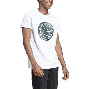 Grafisch T-shirt met ronde hals ADIDAS SPORTSWEAR. Katoen materiaal. Maten XL. Wit kleur
