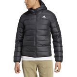 Lichte donsjas met ritssluiting en kap Essentials adidas Performance. Polyester materiaal. Maten XXL. Zwart kleur