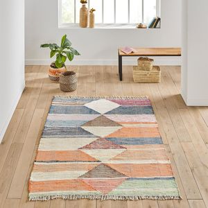 Plat geweven tapijt in katoen, Mattor LA REDOUTE INTERIEURS. Katoen materiaal. Maten 200 x 290 cm. Multicolor kleur