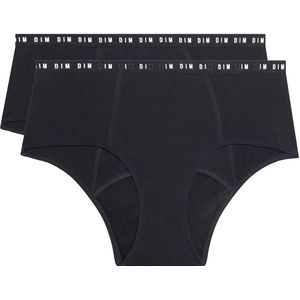 Menstruatie hipster - high flow DIM. Katoen materiaal. Maten 48/50 FR - 46/48 EU. Zwart kleur