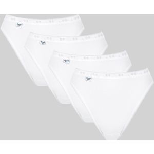 Uitgesneden slip Basic + (set van 4) SLOGGI. Katoen materiaal. Maten 46 FR - 44 EU. Wit kleur